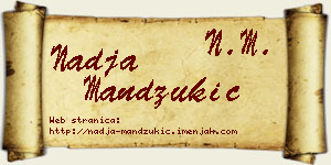 Nadja Mandžukić vizit kartica